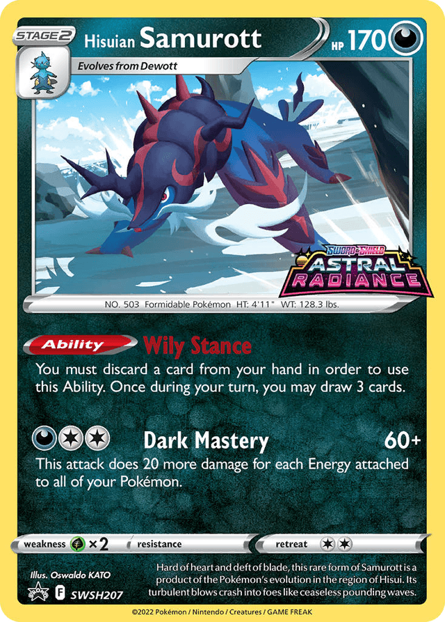 Hisuian Samurott — SWSH Black Star Promos #SWSH207