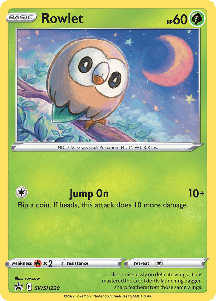 Rowlet — SWSH Black Star Promos #SWSH220