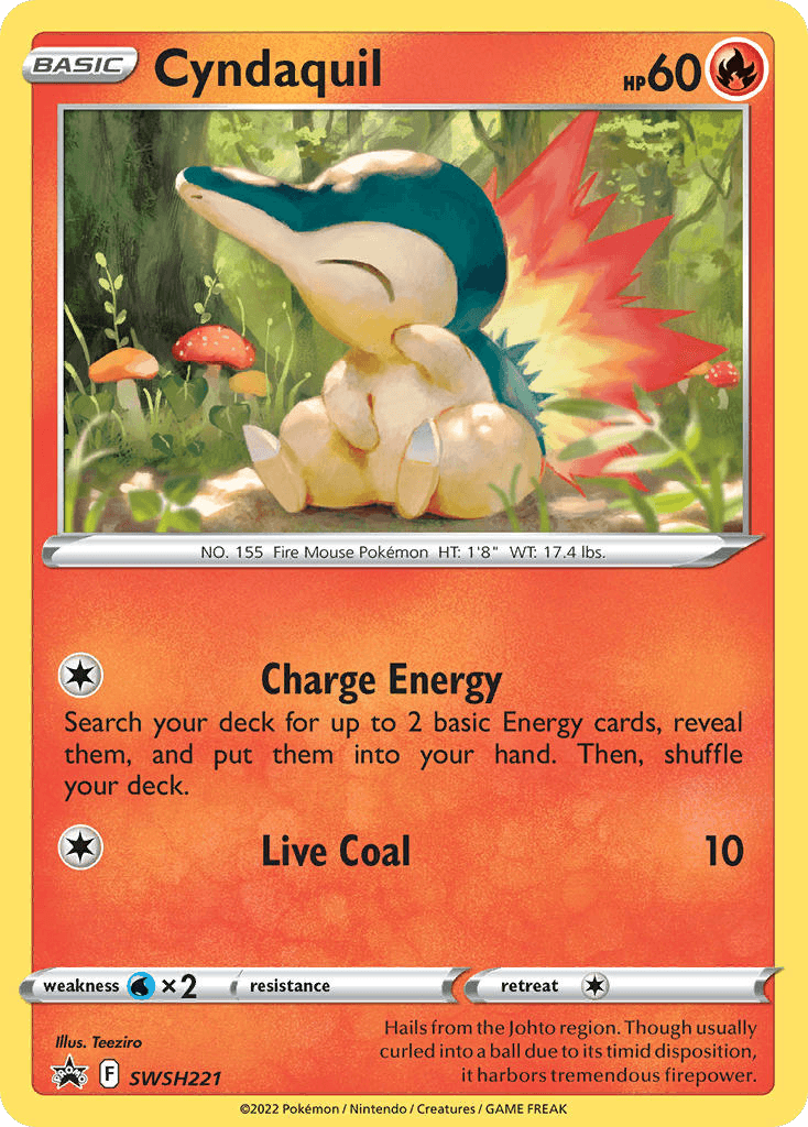 Cyndaquil — SWSH Black Star Promos #SWSH221