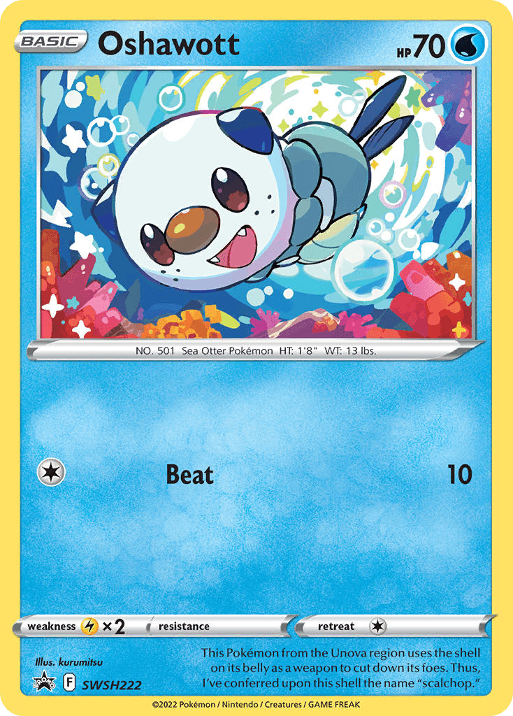 Oshawott — SWSH Black Star Promos #SWSH222