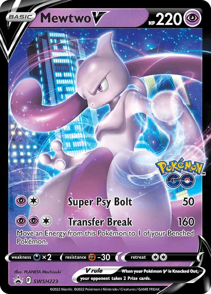 Mewtwo V — SWSH Black Star Promos #SWSH223