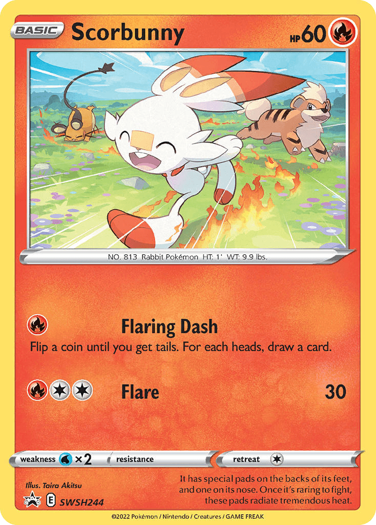 Scorbunny — SWSH Black Star Promos #SWSH244