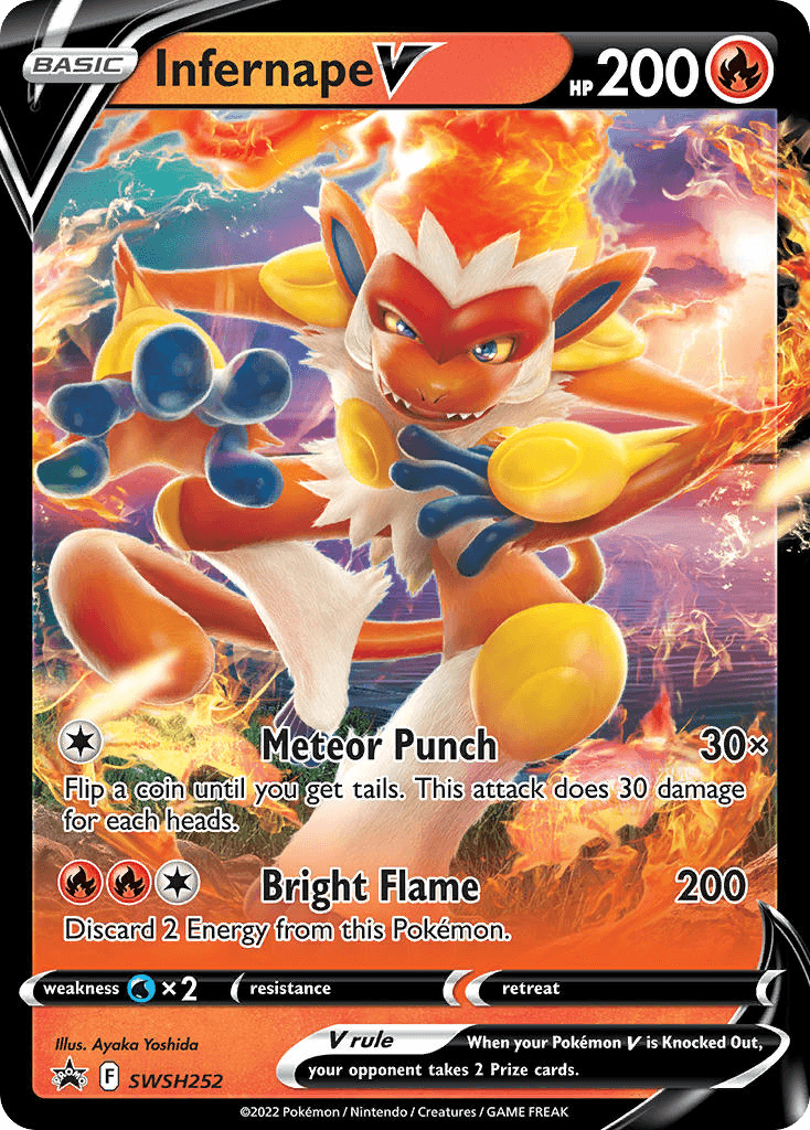 Infernape V — SWSH Black Star Promos #SWSH252