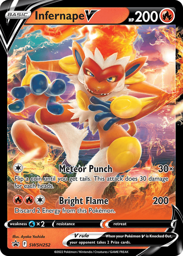 Infernape V — SWSH Black Star Promos #SWSH252