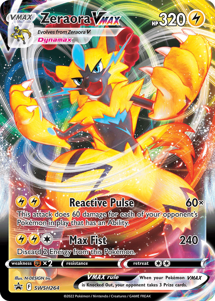 Zeraora VMAX — SWSH Black Star Promos #SWSH264