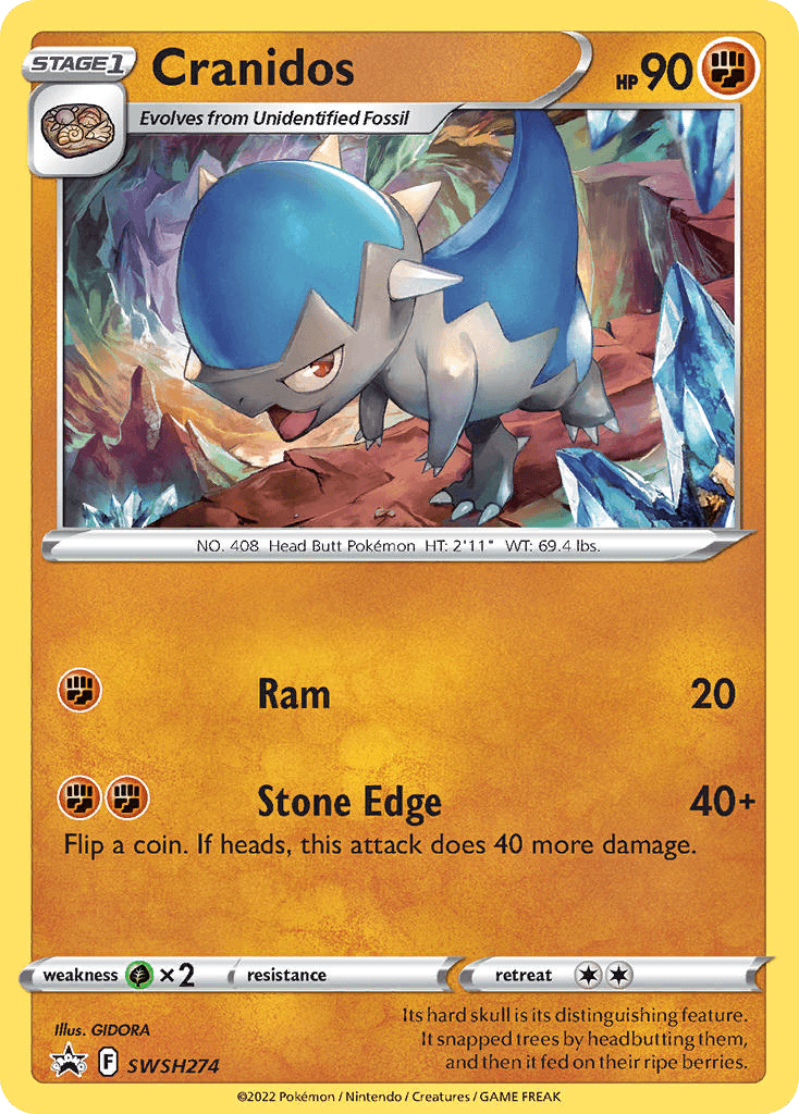 Cranidos — SWSH Black Star Promos #SWSH274