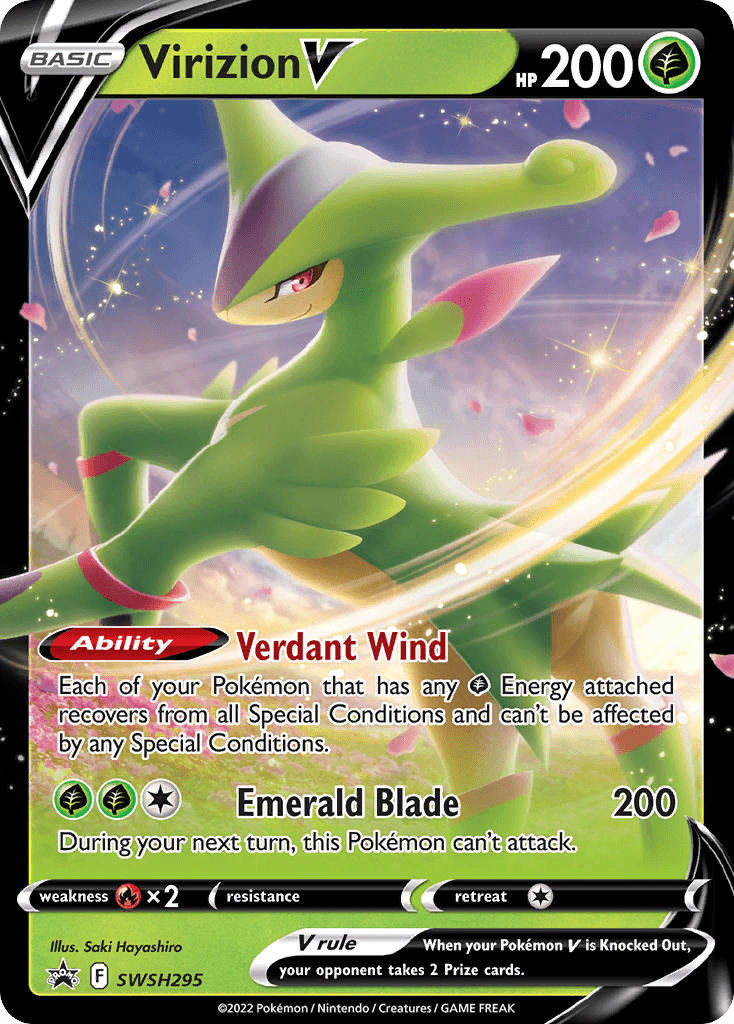 Virizion V — SWSH Black Star Promos #SWSH295