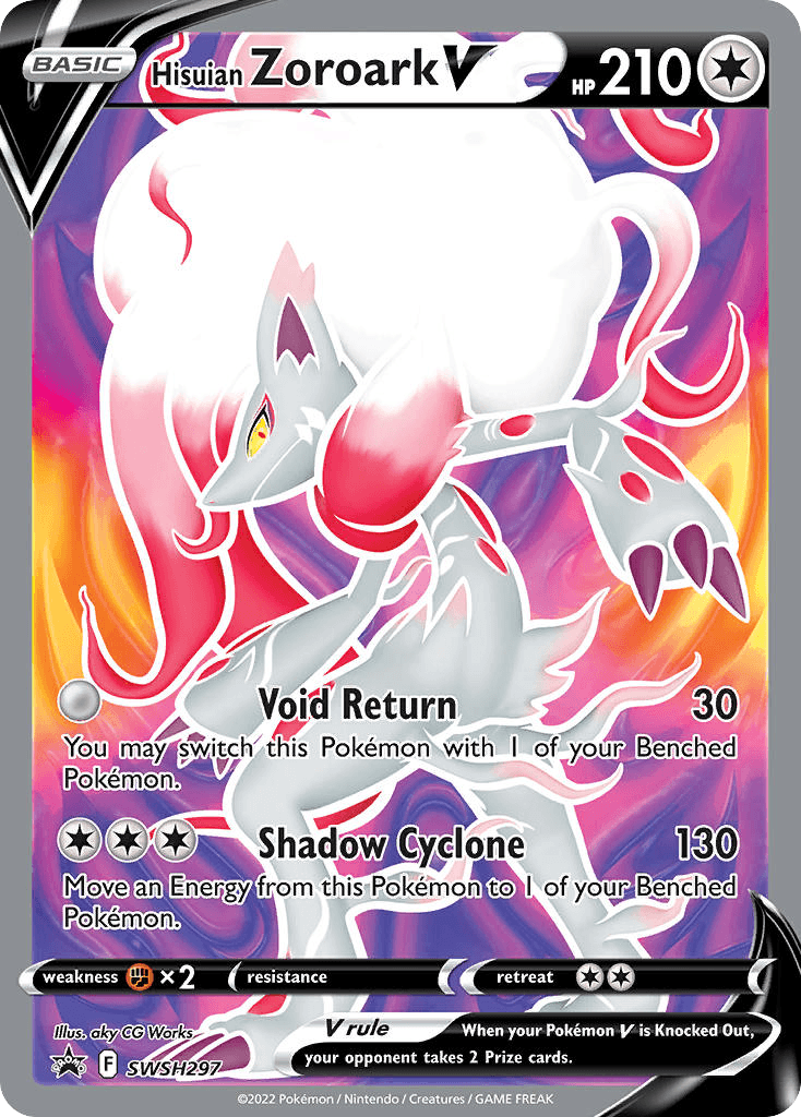 Hisuian Zoroark V — SWSH Black Star Promos #SWSH297