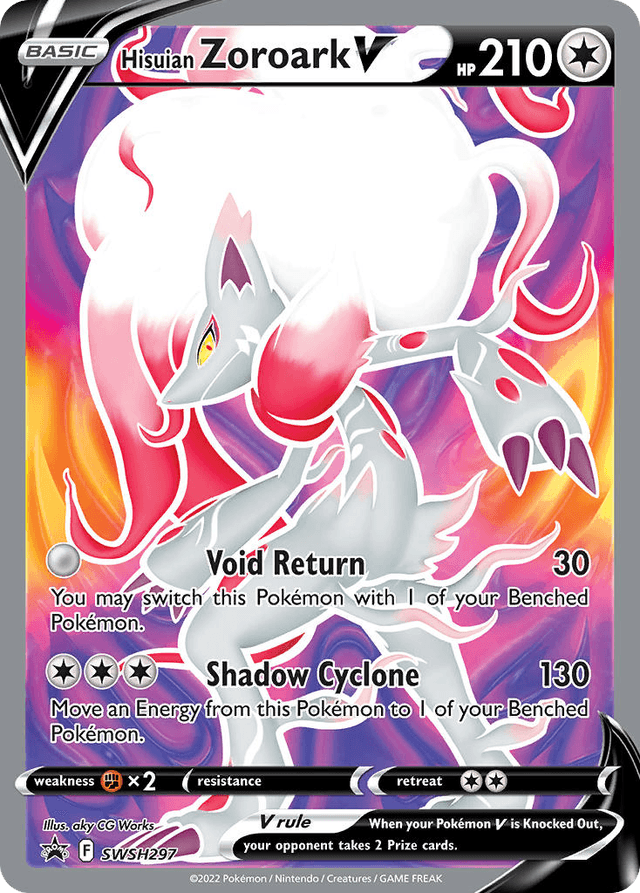 Hisuian Zoroark V — SWSH Black Star Promos #SWSH297