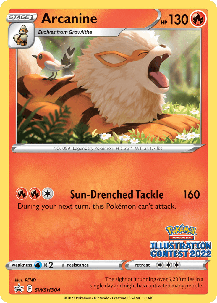 Arcanine — SWSH Black Star Promos #SWSH304