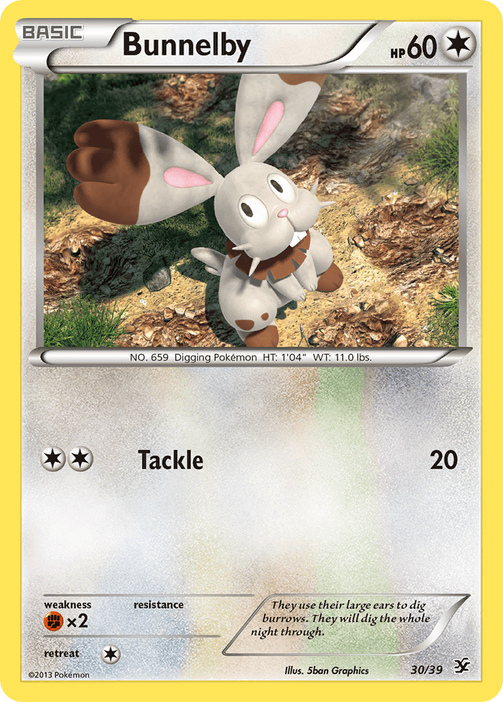 Bunnelby — Kalos Starter Set #30