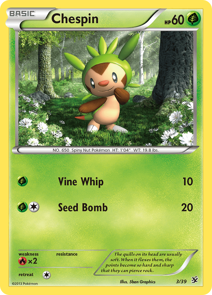 Chespin — Kalos Starter Set #3