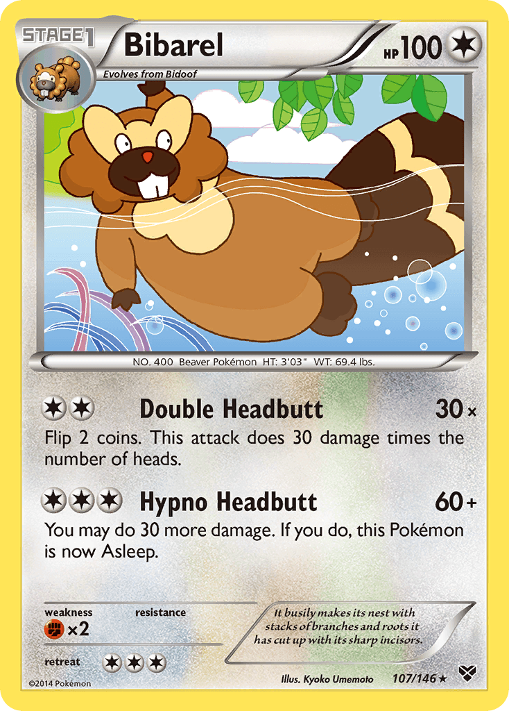 Bibarel — XY #107