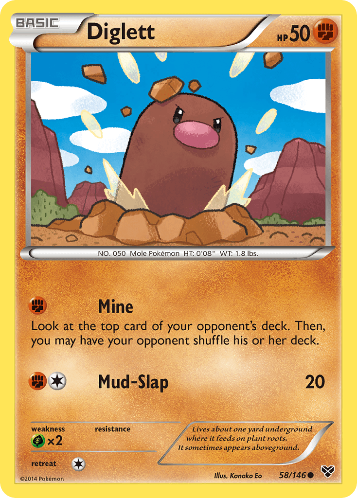 Diglett — XY #58