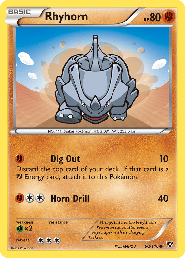Rhyhorn — XY #60