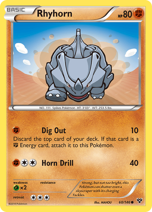Rhyhorn — XY #60