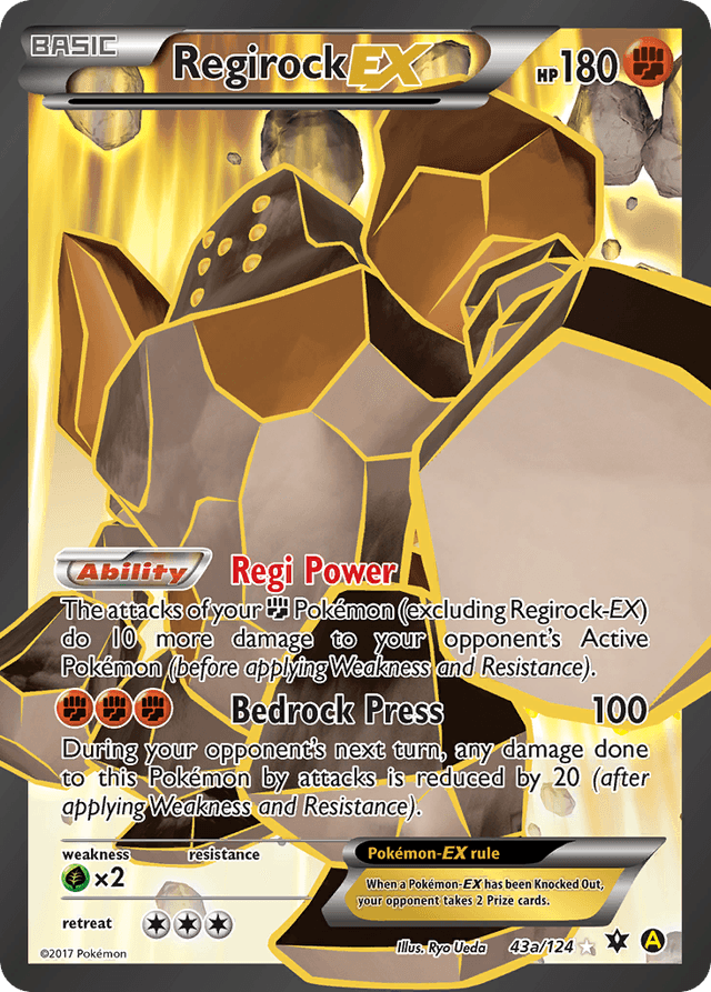 Regirock-EX — Fates Collide #43a