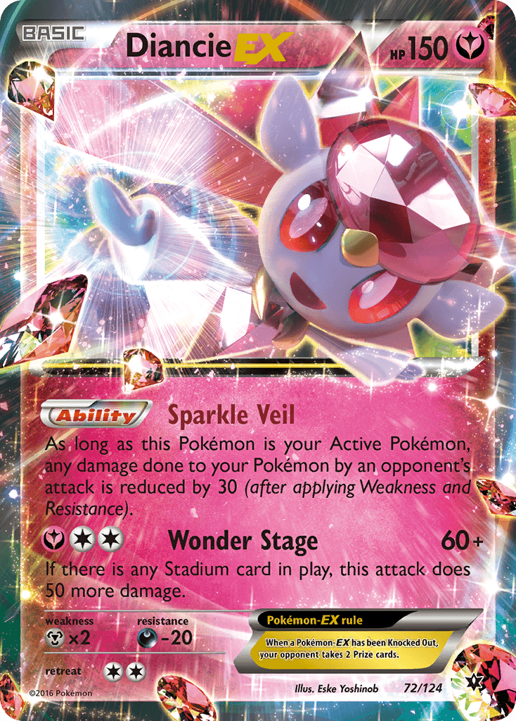 Diancie-EX — Fates Collide #72