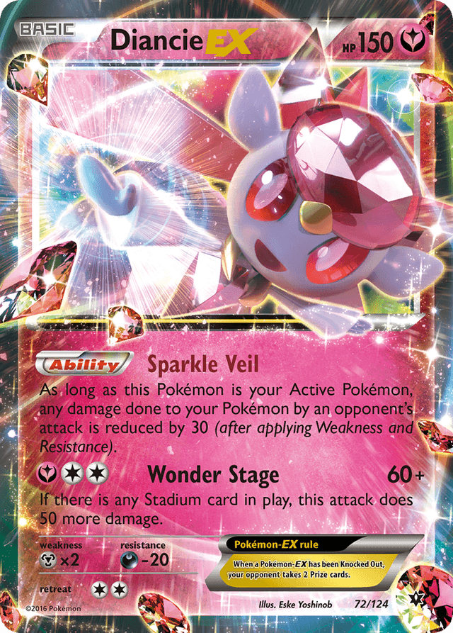 Diancie-EX — Fates Collide #72