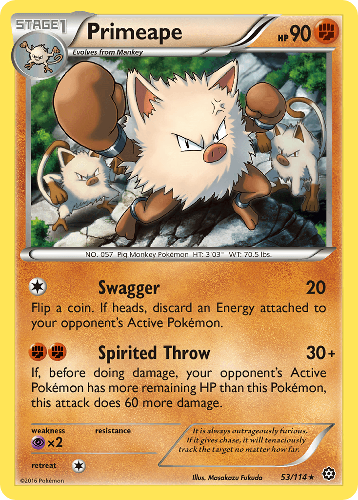 Primeape — Steam Siege #53