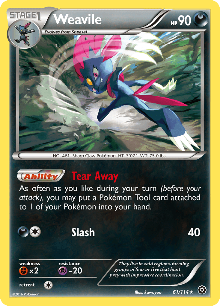 Weavile — Steam Siege #61