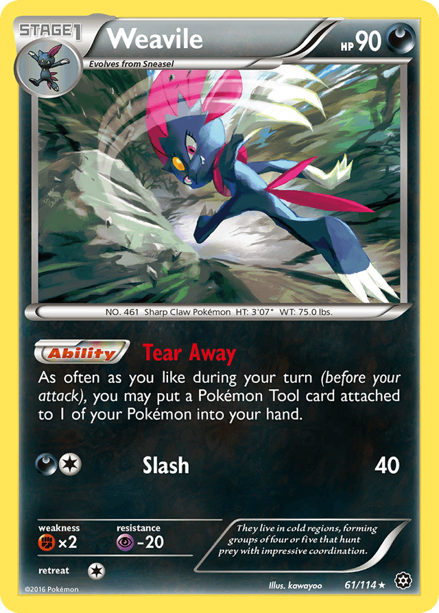 Weavile — Steam Siege #61
