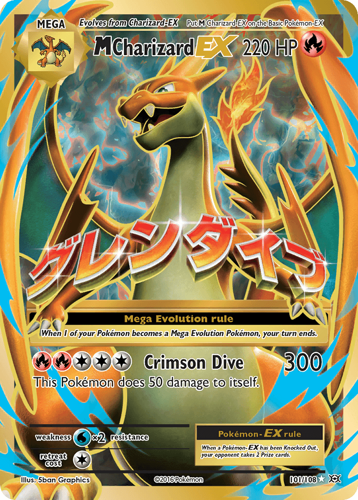 M Charizard-EX — Evolutions #101