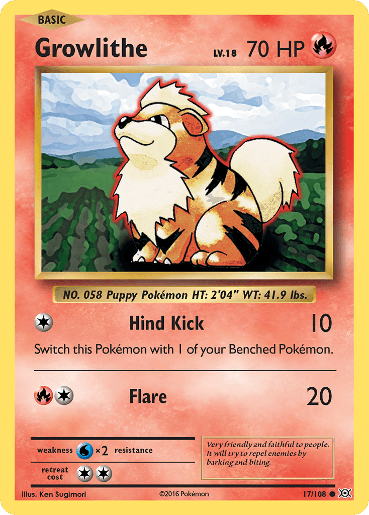 Growlithe — Evolutions #17