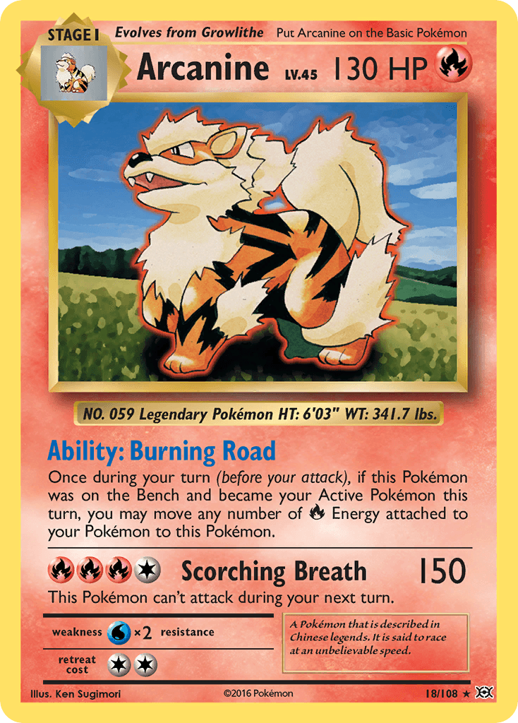 Arcanine — Evolutions #18