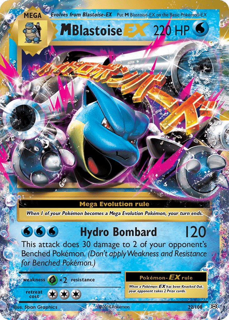 M Blastoise-EX — Evolutions #22