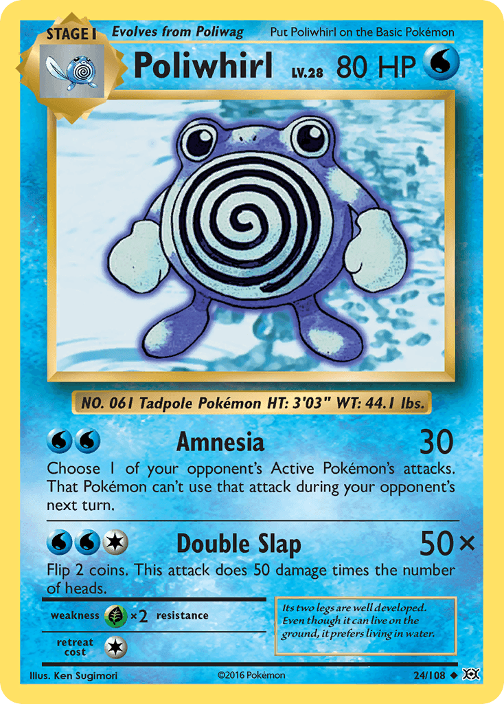 Poliwhirl — Evolutions #24