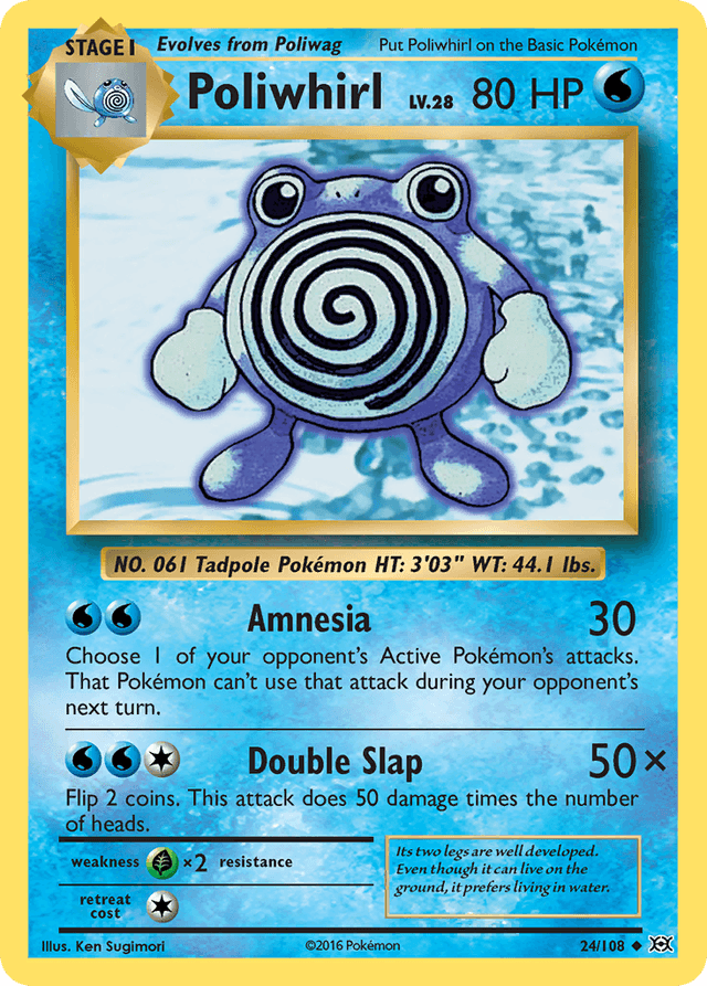 Poliwhirl — Evolutions #24