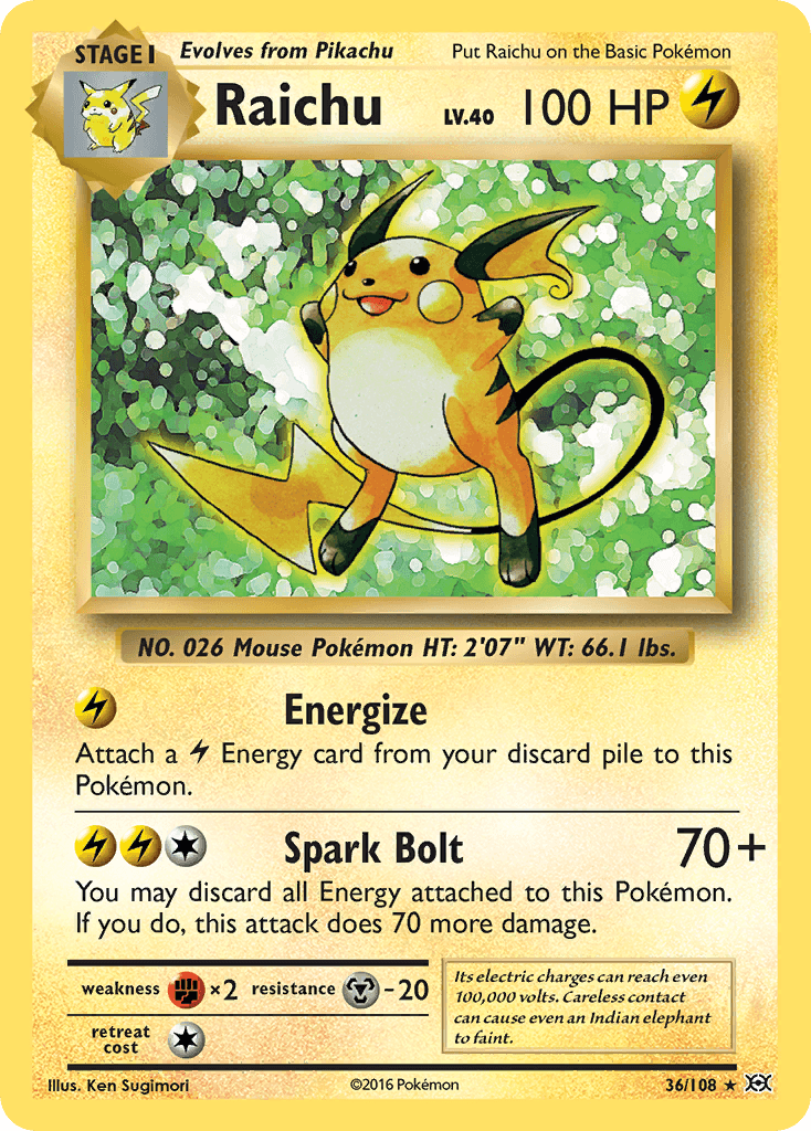Raichu — Evolutions #36
