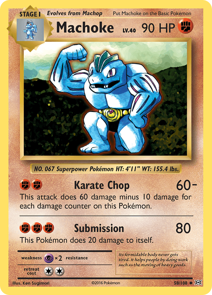 Machoke — Evolutions #58