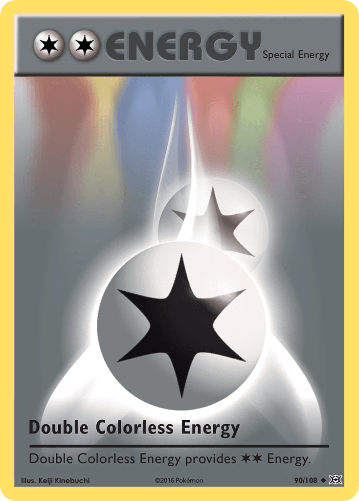 Double Colorless Energy — Evolutions #90