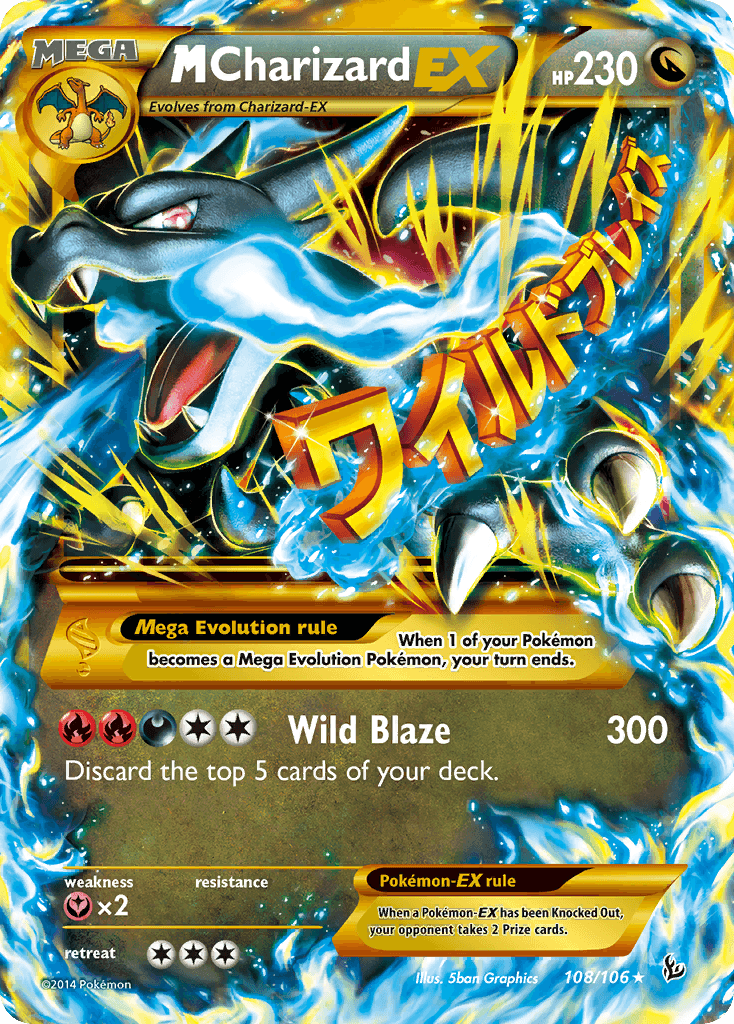 M Charizard-EX — Flashfire #108