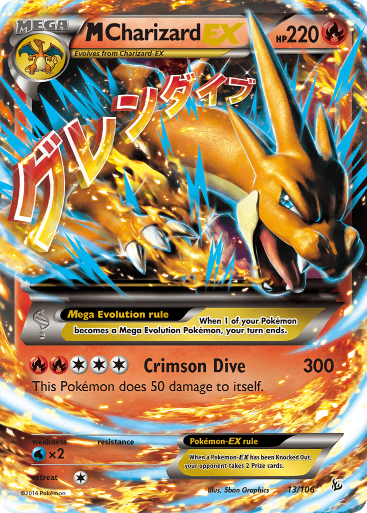 M Charizard-EX — Flashfire #13