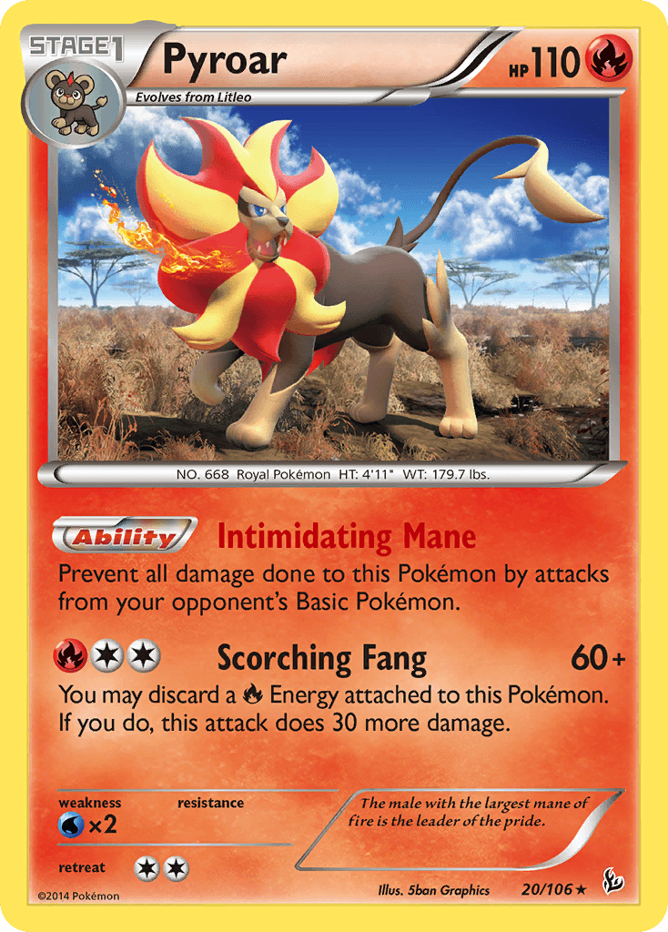 Pyroar — Flashfire #20