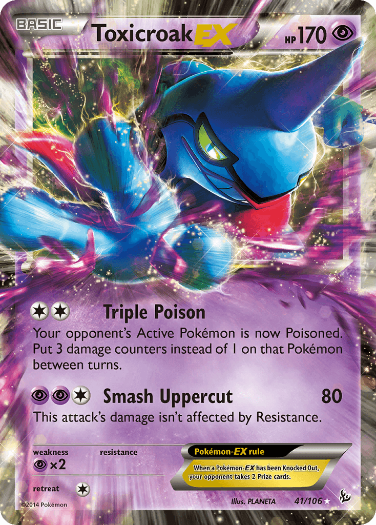 Toxicroak-EX — Flashfire #41