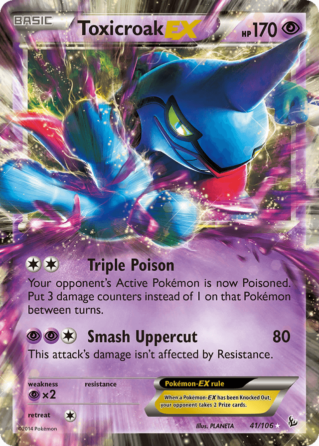 Toxicroak-EX — Flashfire #41
