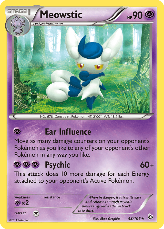 Meowstic — Flashfire #43
