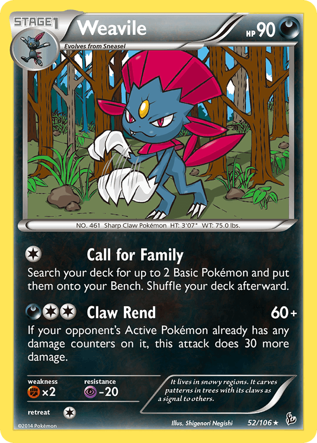 Weavile — Flashfire #52