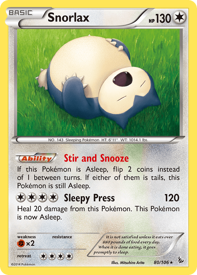 Snorlax — Flashfire #80