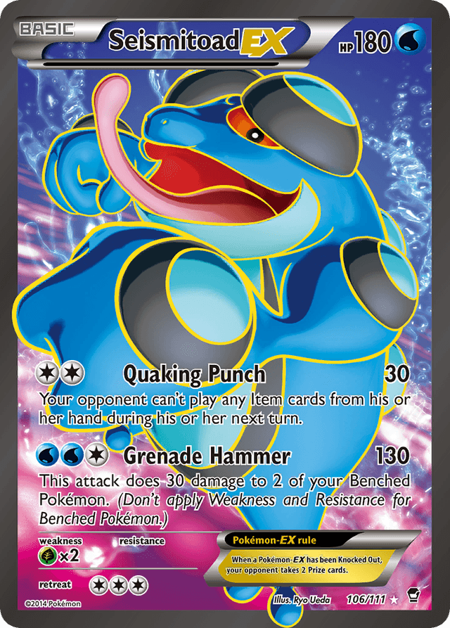 Seismitoad-EX — Furious Fists #106