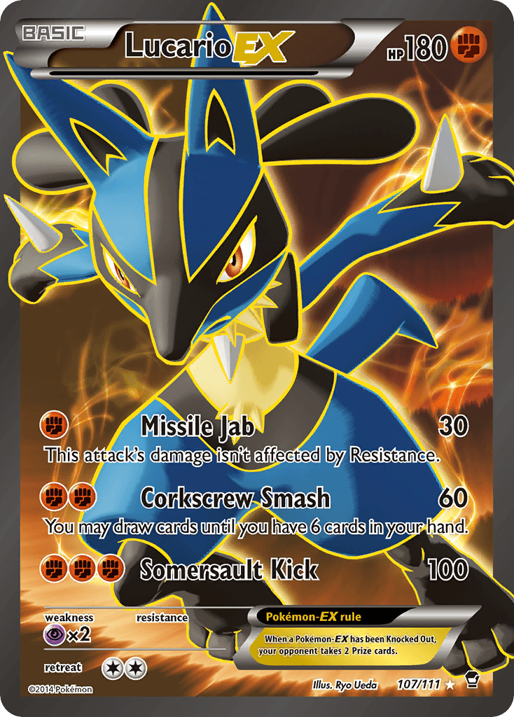Lucario-EX — Furious Fists #107