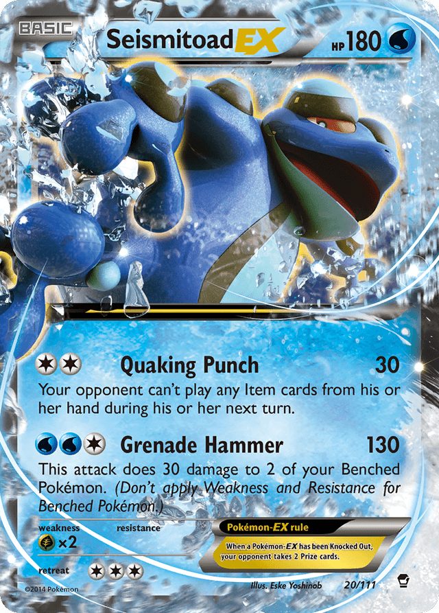 Seismitoad-EX — Furious Fists #20