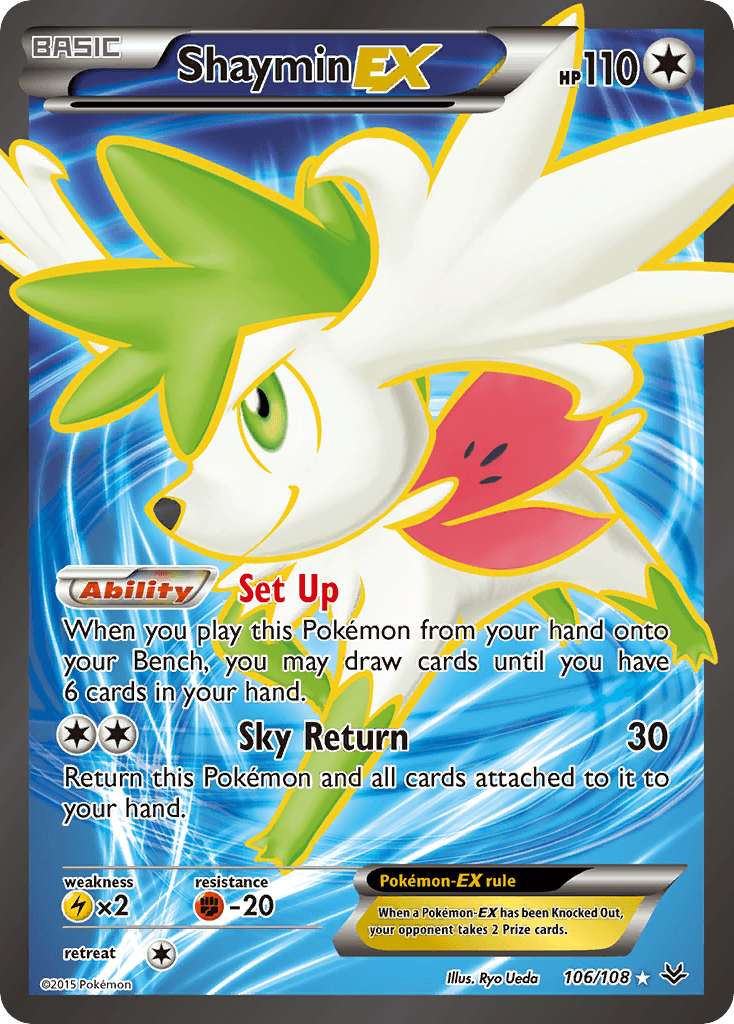Shaymin-EX — Roaring Skies #106