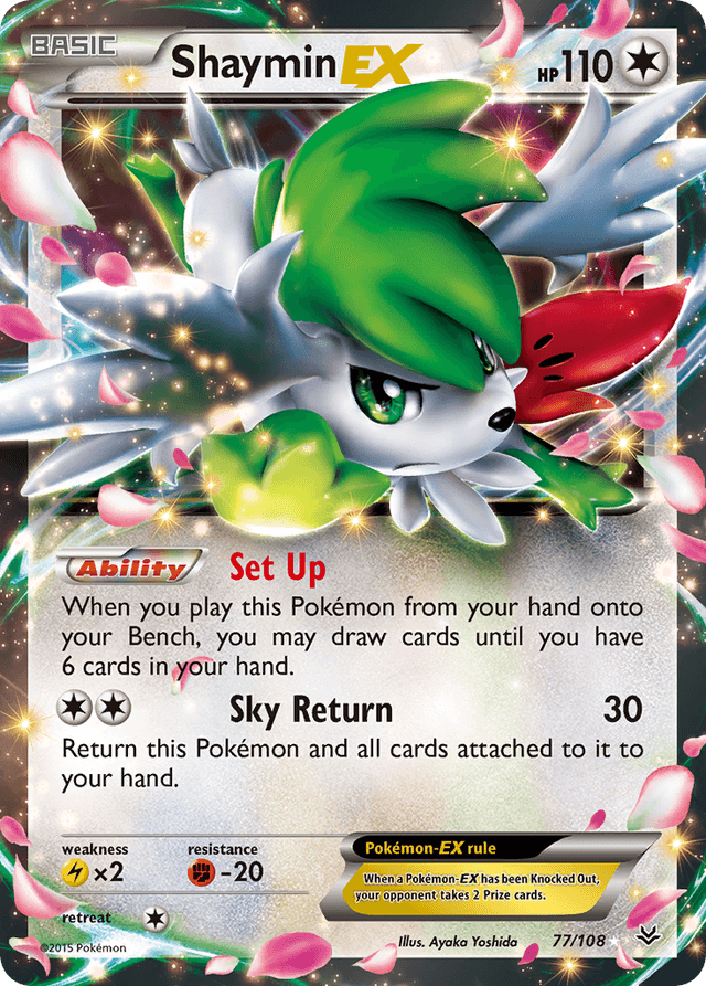 Shaymin-EX — Roaring Skies #77