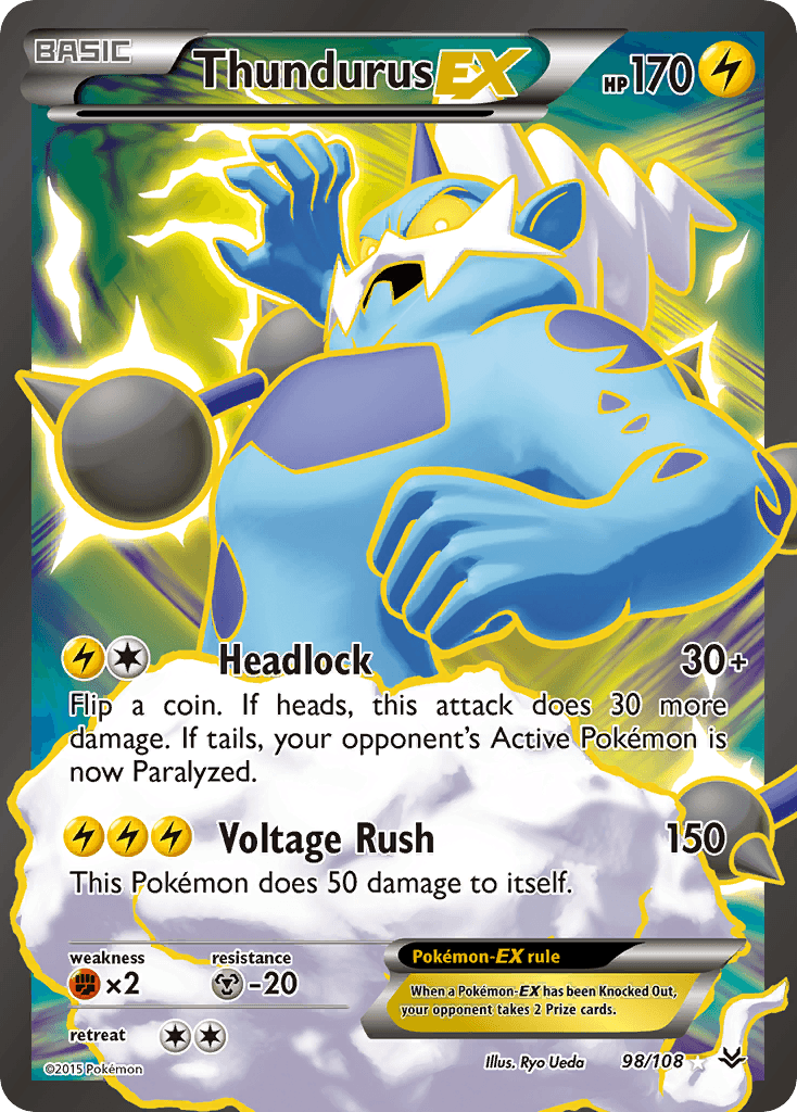 Thundurus-EX — Roaring Skies #98