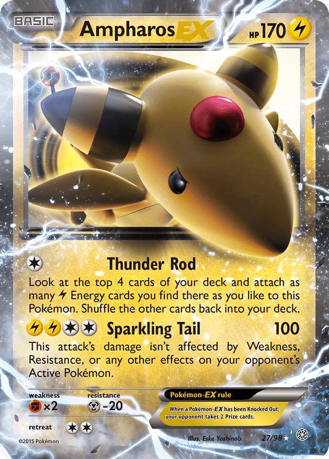 Ampharos-EX — Ancient Origins #27